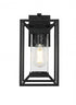 Elegant Lighting Willington 7 inch Outdoor Pendant in Black Model: OD329W14BK