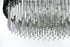 Elegant Lighting Willow 10 Light Pendant D32 Inch H14 Inch L11 Black in Black and Clear Finish Model: 3400D32BK