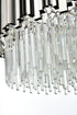 Elegant Lighting Willow 10 Light Pendant D32 Inch H14 Inch L11 Chrome in Chrome and Clear Finish Model: 3400D32C