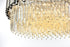 Elegant Lighting Willow 10 Light Pendant D32 Inch H14 Inch L11 Chrome in Chrome and Clear Finish Model: 3400D32C