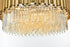 Elegant Lighting Willow 10 Light Pendant D32 Inch H14 Inch L11 Satin Gold in Satin Gold and Clear Finish Model: 3400D32SG