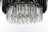 Elegant Lighting Willow 12 Light Pendant D32 Inch H19 Inch L12 Black in Black and Clear Finish Model: 3400G32BK