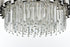 Elegant Lighting Willow 12 Light Pendant D32 Inch H19 Inch L12 Chrome in Chrome and Clear Finish Model: 3400G32C