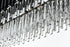 Elegant Lighting Willow 12 Light Pendant L47 Inch W14 Inch H14 Inch L12 Black in Black and Clear Finish Model: 3401G47BK