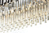 Elegant Lighting Willow 12 Light Pendant L47 Inch W14 Inch H14 Inch L12 Chrome in Chrome and Clear Finish Model: 3401G47C