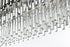 Elegant Lighting Willow 12 Light Pendant L47 Inch W14 Inch H14 Inch L12 Chrome in Chrome and Clear Finish Model: 3401G47C