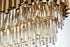 Elegant Lighting Willow 12 Light Pendant L47 Inch W14 Inch H14 Inch L12 Satin Gold in Satin Gold and Clear Finish Model: 3401G47SG