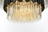 Elegant Lighting Willow 16 Light Pendant D40 Inch H19 Inch L16 Black in Black and Clear Finish Model: 3400G40BK