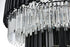 Elegant Lighting Willow 16 Light Pendant D40 Inch H19 Inch L16 Black in Black and Clear Finish Model: 3400G40BK
