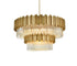 Elegant Lighting Willow 16 Light Pendant D40 Inch H19 Inch L16 Satin Gold in Satin Gold and Clear Finish Model: 3400G40SG