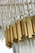 Elegant Lighting Willow 16 Light Pendant D40 Inch H19 Inch L16 Satin Gold in Satin Gold and Clear Finish Model: 3400G40SG