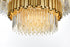 Elegant Lighting Willow 16 Light Pendant D40 Inch H19 Inch L16 Satin Gold in Satin Gold and Clear Finish Model: 3400G40SG
