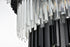 Elegant Lighting Willow 27 Light Pendant D40 Inch H59 Inch L29 Black in Black and Clear Finish Model: 3400GR40BK