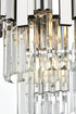 Elegant Lighting Willow 3 Light Wall Sconce W12 Inch H18 Inch L2 Chrome in Chrome and Clear Finish Model: 3400W12C