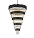 Elegant Lighting Willow 39 Light Pendant D48 Inch H79 Inch L45 Black in Black and Clear Finish Model: 3400GR48BK
