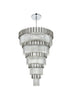Elegant Lighting Willow 39 Light Pendant D48 Inch H79 Inch L45 Chrome in Chrome and Clear Finish Model: 3400GR48C