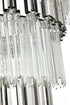 Elegant Lighting Willow 39 Light Pendant D48 Inch H79 Inch L45 Chrome in Chrome and Clear Finish Model: 3400GR48C