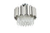Elegant Lighting Willow 4 Light Flush Mount D16 Inch Chrome in Chrome and Clear Finish Model: 3400F16C