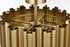 Elegant Lighting Willow 4 Light Flush Mount D16 Inch Satin Gold in Satin Gold and Clear Finish Model: 3400F16SG