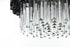 Elegant Lighting Willow 4 Light Pendant D16 Inch H14 Inch L3 Black in Black and Clear Finish Model: 3400D16BK