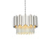 Elegant Lighting Willow 4 Light Pendant D16 Inch H14 Inch L3 Chrome in Chrome and Clear Finish Model: 3400D16C