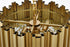 Elegant Lighting Willow 4 Light Pendant D16 Inch H14 Inch L3 Satin Gold in Satin Gold and Clear Finish Model: 3400D16SG