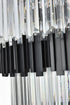 Elegant Lighting Willow 43 Light Pendant D59 Inch H79 Inch L45 Black in Black and Clear Finish Model: 3400GR59BK