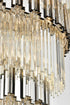 Elegant Lighting Willow 43 Light Pendant D59 Inch H79 Inch L45 Chrome in Chrome and Clear Finish Model: 3400GR59C