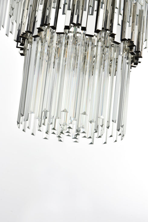 Elegant Lighting Willow 43 Light Pendant D59 Inch H79 Inch L45 Chrome in Chrome and Clear Finish Model: 3400GR59C