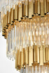 Elegant Lighting Willow 43 Light Pendant D59 Inch H79 Inch L45 Satin Gold in Satin Gold and Clear Finish Model: 3400GR59SG