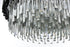 Elegant Lighting Willow 8 Light Pendant D24 Inch H14 Inch L8 Black in Black and Clear Finish Model: 3400D24BK