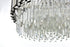 Elegant Lighting Willow 8 Light Pendant D24 Inch H14 Inch L8 Chrome in Chrome and Clear Finish Model: 3400D24C