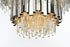 Elegant Lighting Willow 8 Light Pendant D24 Inch H19 Inch L6 Chrome in Chrome and Clear Finish Model: 3400G24C