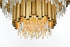 Elegant Lighting Willow 8 Light Pendant D24 Inch H19 Inch L6 Satin Gold in Satin Gold and Clear Finish Model: 3400G24SG