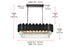 Elegant Lighting Willow 9 Light Pendant L36.5 Inch W14 Inch H14 Inch L9 Black in Black and Clear Finish Model: 3401G36BK