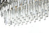 Elegant Lighting Willow 9 Light Pendant L36.5 Inch W14 Inch H14 Inch L9 Chrome in Chrome and Clear Finish Model: 3401G36C