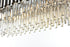 Elegant Lighting Willow 9 Light Pendant L36.5 Inch W14 Inch H14 Inch L9 Chrome in Chrome and Clear Finish Model: 3401G36C