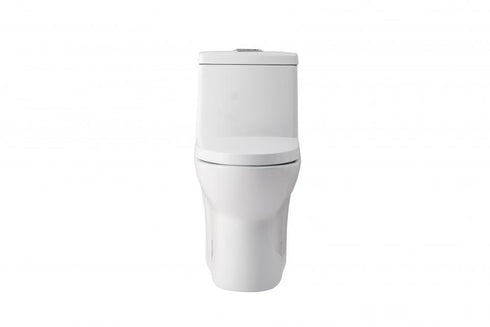 Elegant Lighting Winslet One piece Elongated Toilet 28x15x30 Inch in White Model: TOL2001