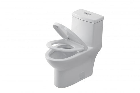 Elegant Lighting Winslet One piece Elongated Toilet 28x15x30 Inch in White Model: TOL2001