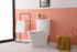 Elegant Lighting Winslet One piece Elongated Toilet 28x16x29 Inch in White Model: TOL2002