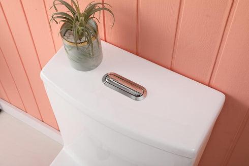 Elegant Lighting Winslet One piece Elongated Toilet 28x16x29 Inch in White Model: TOL2002