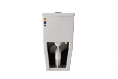 Elegant Lighting Winslet One piece Elongated Toilet 28x16x29 Inch in White Model: TOL2002