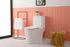 Elegant Lighting Winslet One piece Floor Square Toilet 27x14x31 Inch in White Model: TOL2003