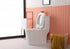 Elegant Lighting Winslet One piece Floor Square Toilet 27x14x31 Inch in White Model: TOL2003