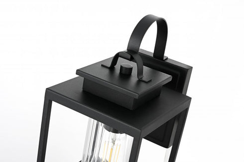 Elegant Lighting Witte 7 inch Outdoor Pendant in Black Model: OD339W13BK
