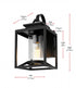 Elegant Lighting Witte 7 inch Outdoor Pendant in Black Model: OD339W13BK