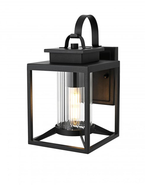 Elegant Lighting Witte 7 inch Outdoor Pendant in Black Model: OD339W13BK
