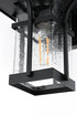 Elegant Lighting Woodstock 7 inch Outdoor Pendant in Black Model: OD345W11BK