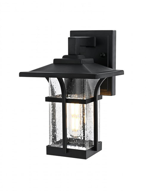 Elegant Lighting Woodstock 7 inch Outdoor Pendant in Black Model: OD345W11BK