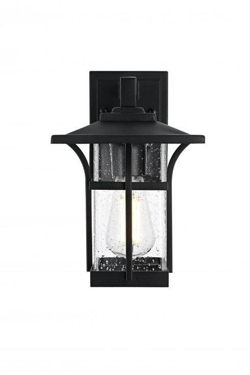 Elegant Lighting Woodstock 7 inch Outdoor Pendant in Black Model: OD345W11BK